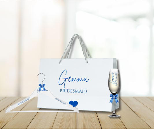 Personalised Bride & Bridesmaid Gift bag set