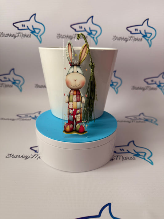 Patchwork Bunny Bookmark